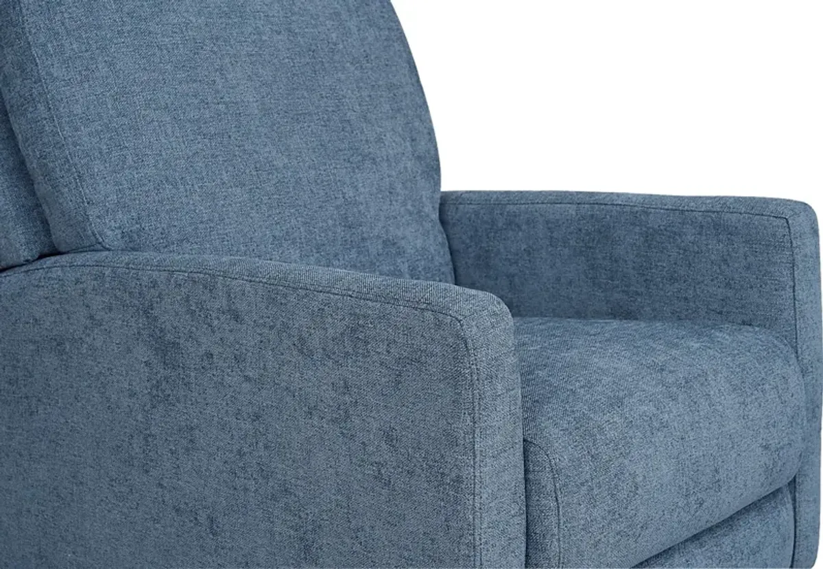 Norwich Chambray Push Back Recliner