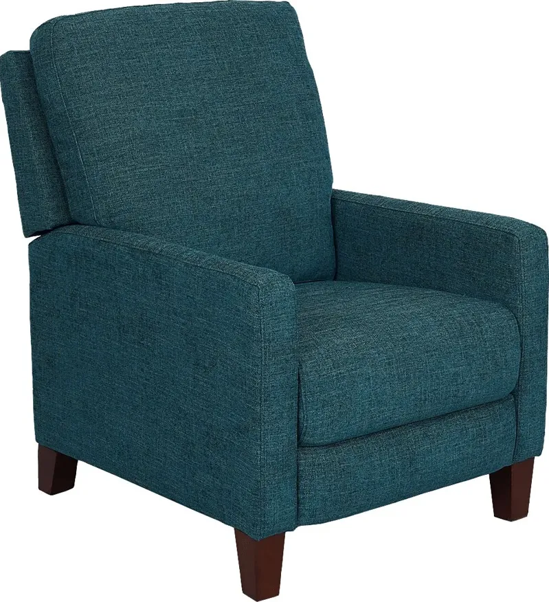 Norwich Teal Push Back Recliner