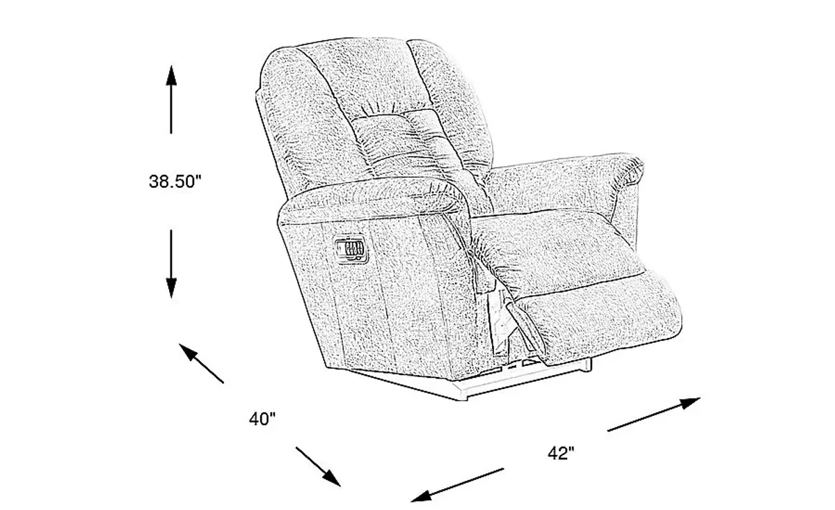 La-Z-Boy Jasper III Beige Dual Power Recliner