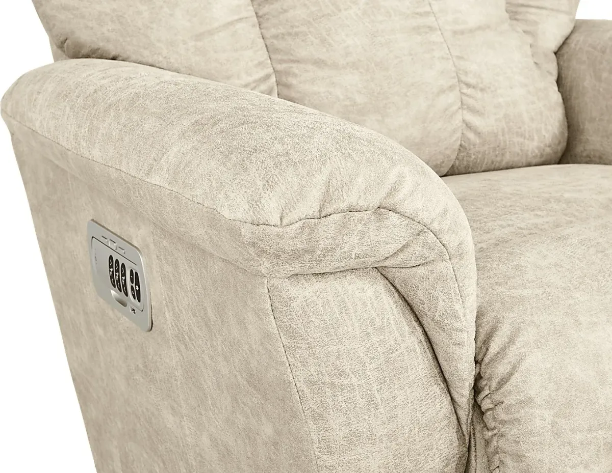 La-Z-Boy Jasper III Beige Dual Power Recliner