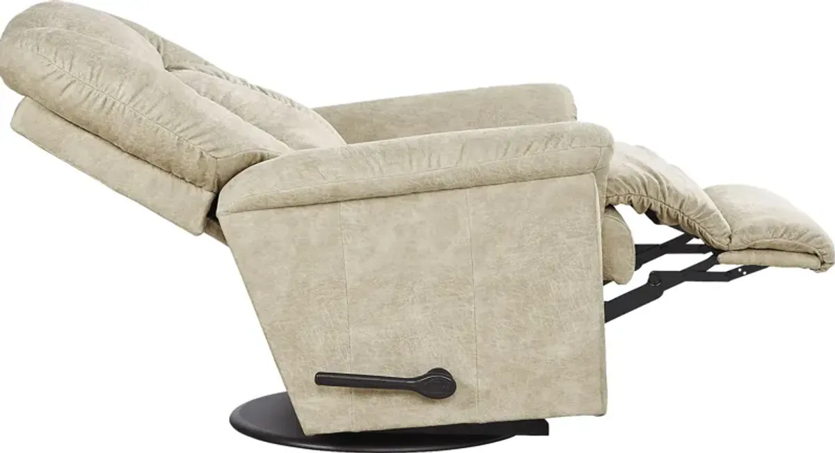 La-Z-Boy Jasper IV Beige Swivel Rocker Recliner