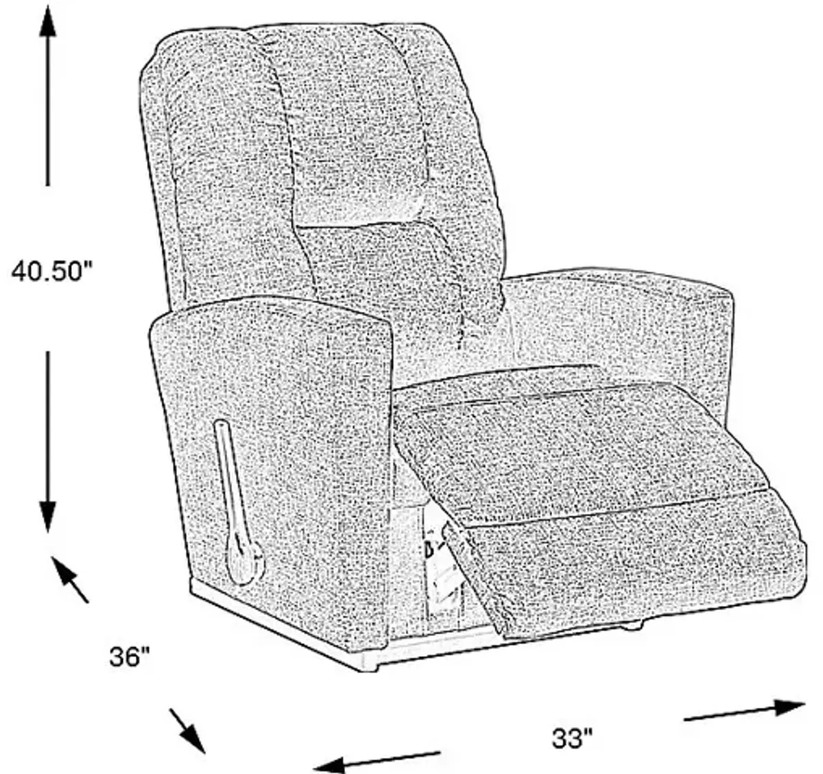 La-Z-Boy Casey I Russet Rocker Recliner