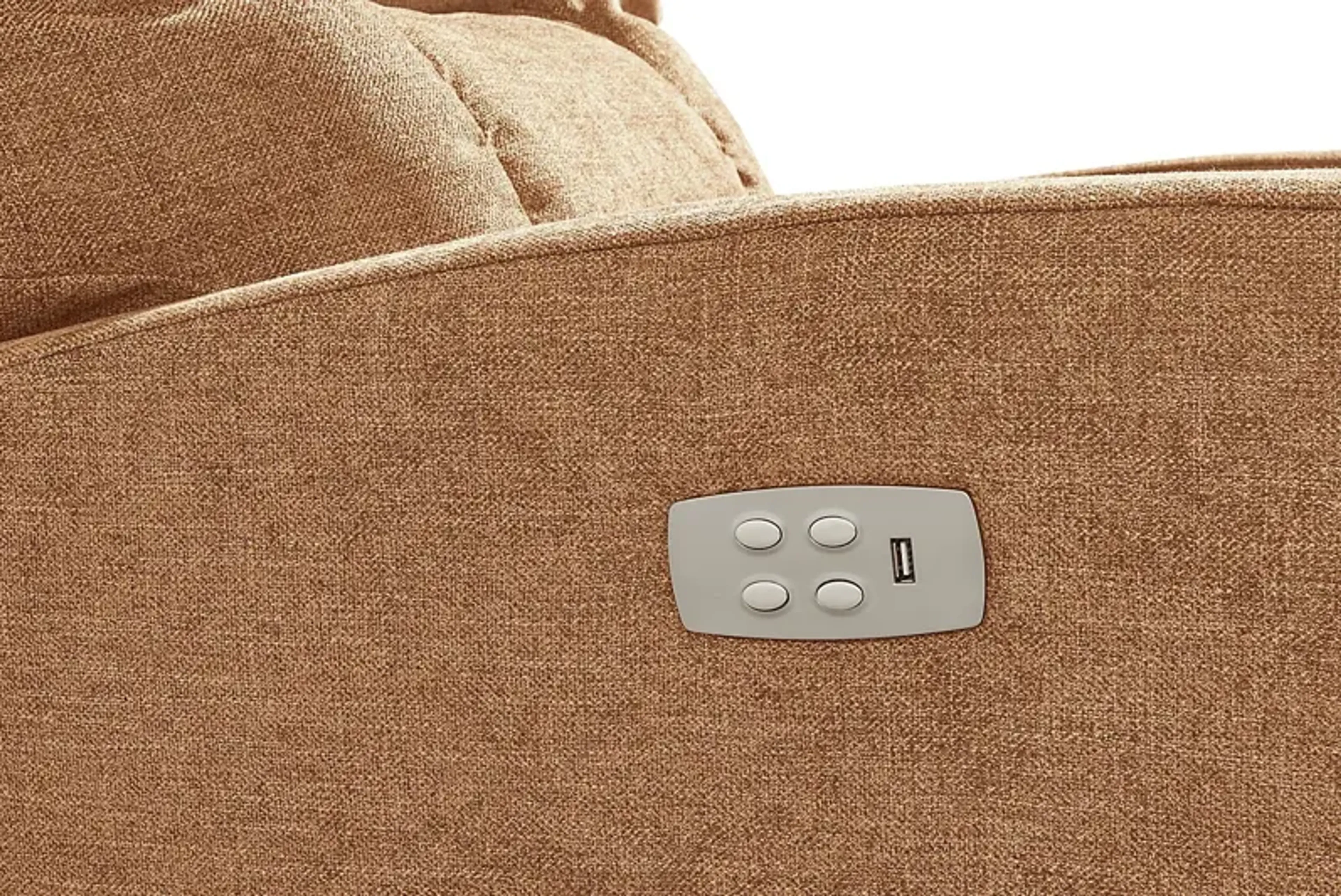 La Z Boy Casey Iii Russet Dual Power Recliner Rooms To Go