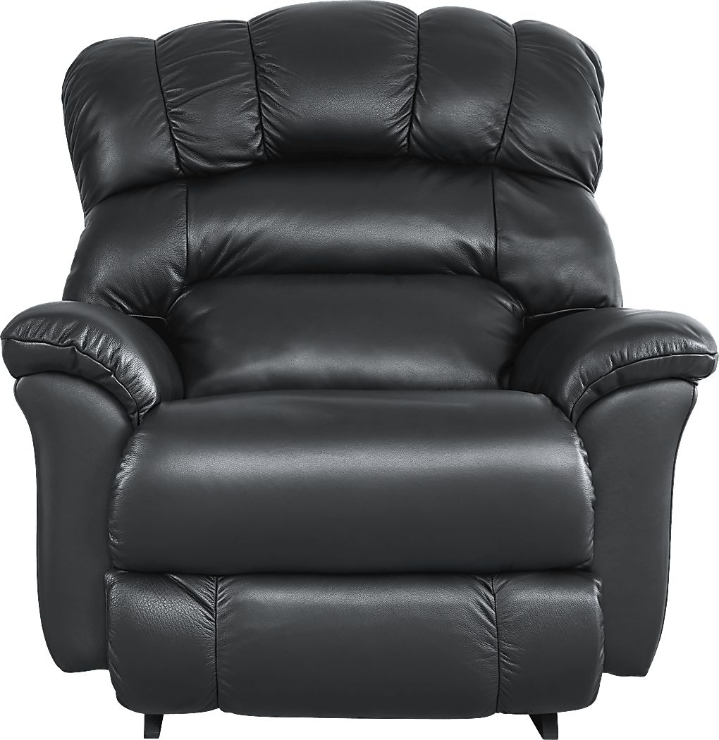 The Shaq Black Leather Dual Power Recliner