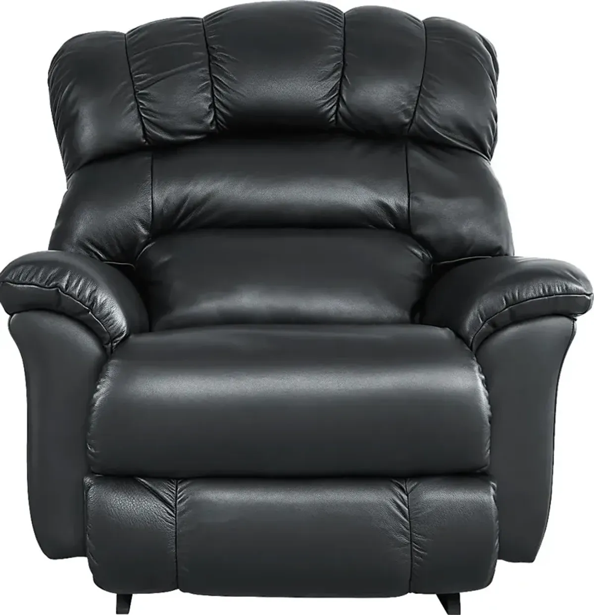 The Shaq Black Leather Dual Power Recliner