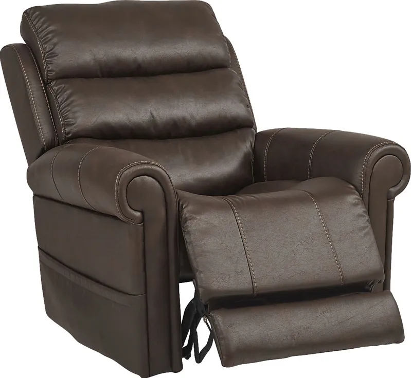 Colson Avenue Walnut Triple Power Recliner