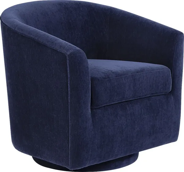 Mikaela Ink Swivel Accent Chair