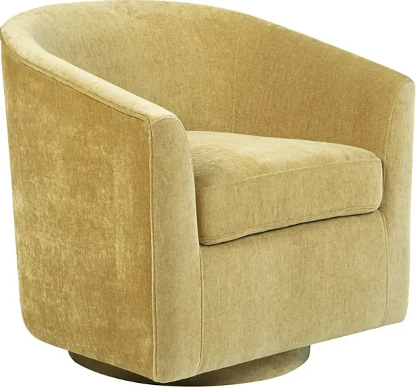 Mikaela Sunflower Swivel Accent Chair