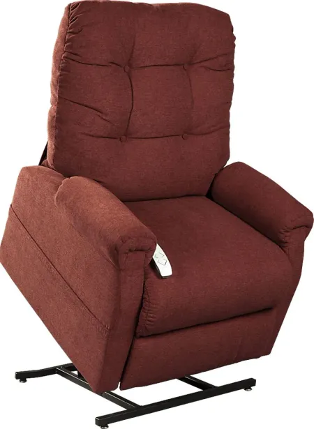 Pyron Red Lift Chair Dual Power Recliner