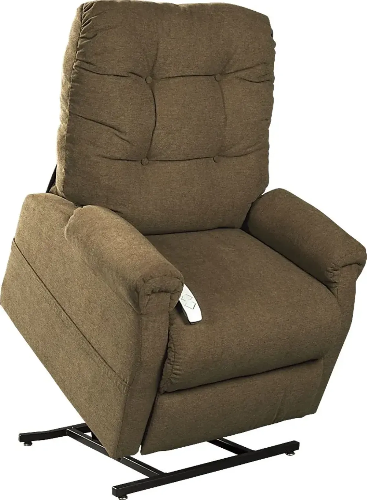 Pyron Beige Lift Chair Dual Power Recliner