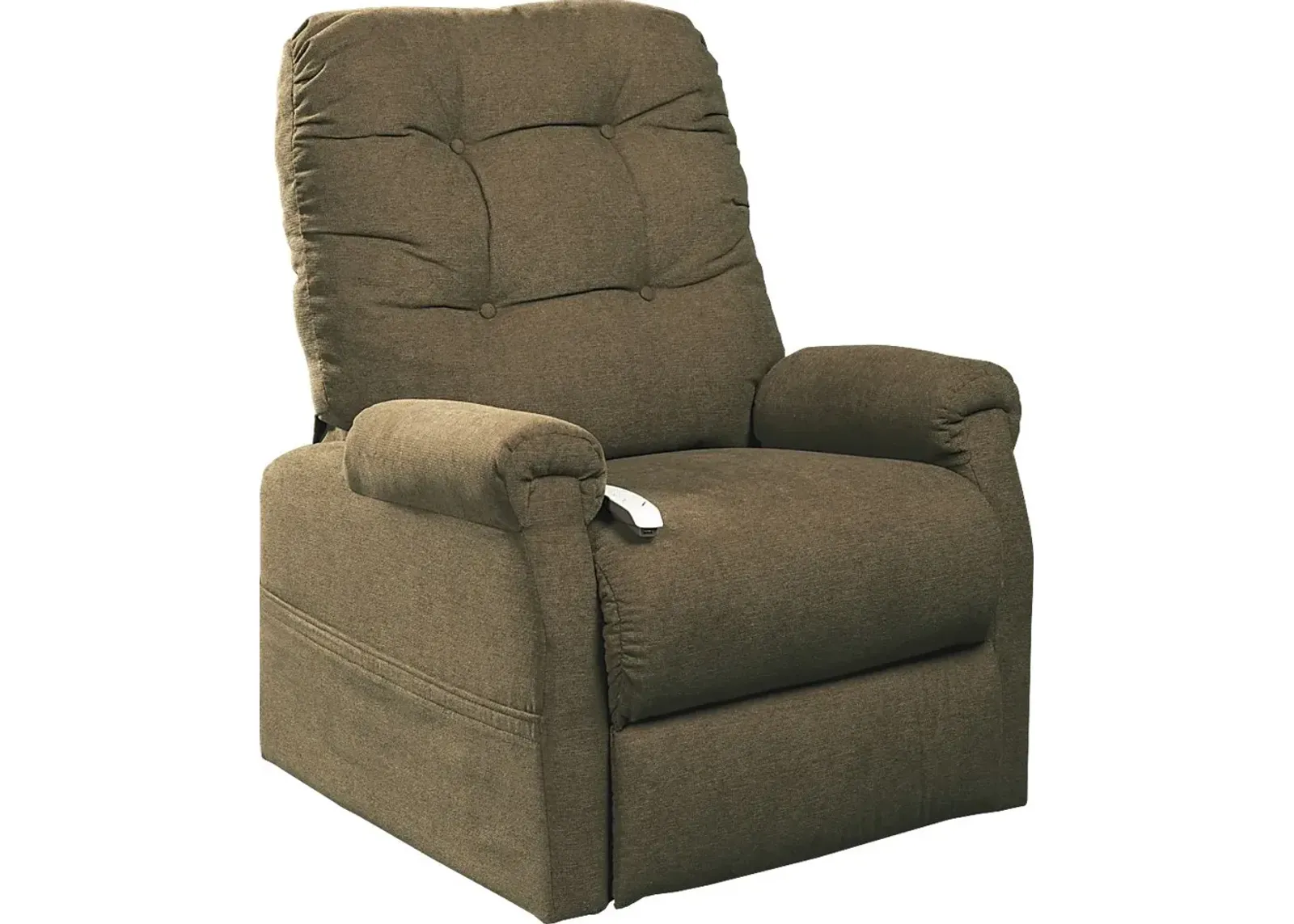 Pyron Beige Lift Chair Dual Power Recliner