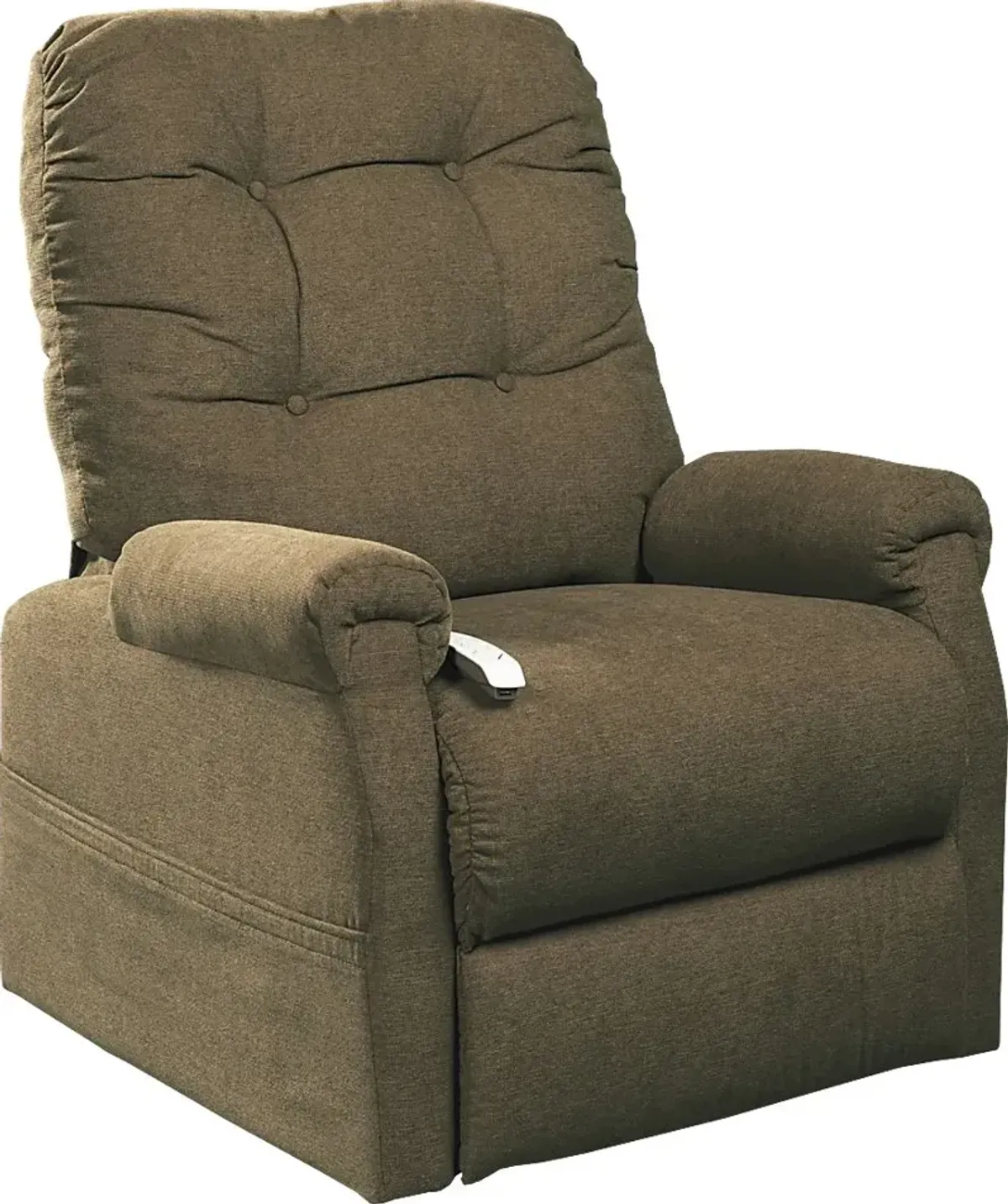 Pyron Beige Lift Chair Dual Power Recliner