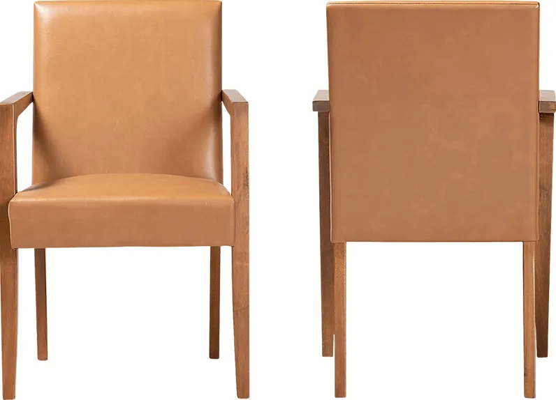 Ulloa Brown Accent Chair, Set of 2