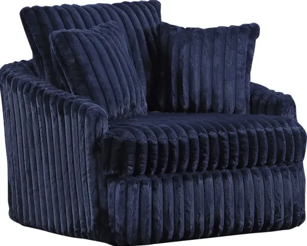 Eclipse Blue Swivel Chair