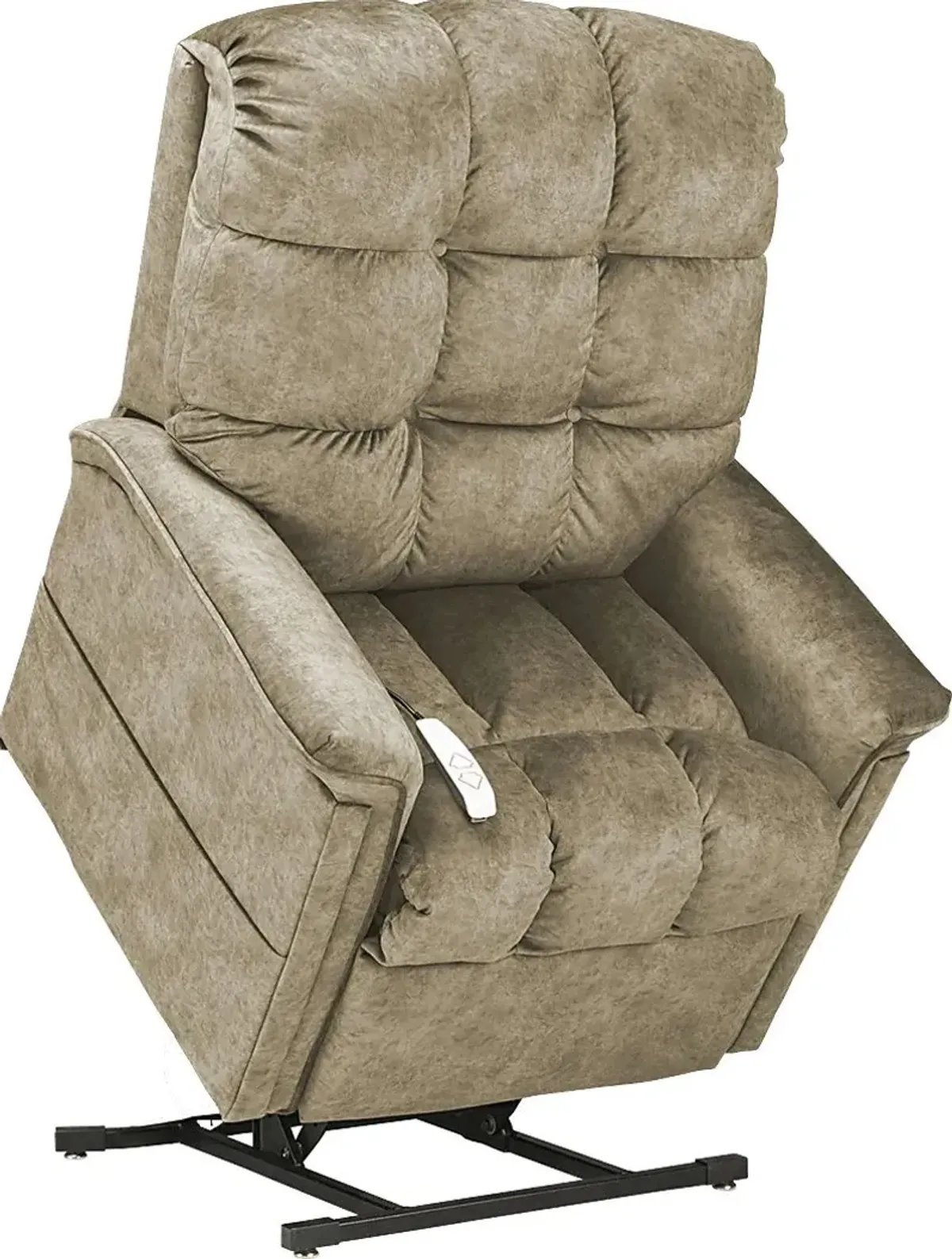 Narin Beige Lift Chair Dual Power Recliner