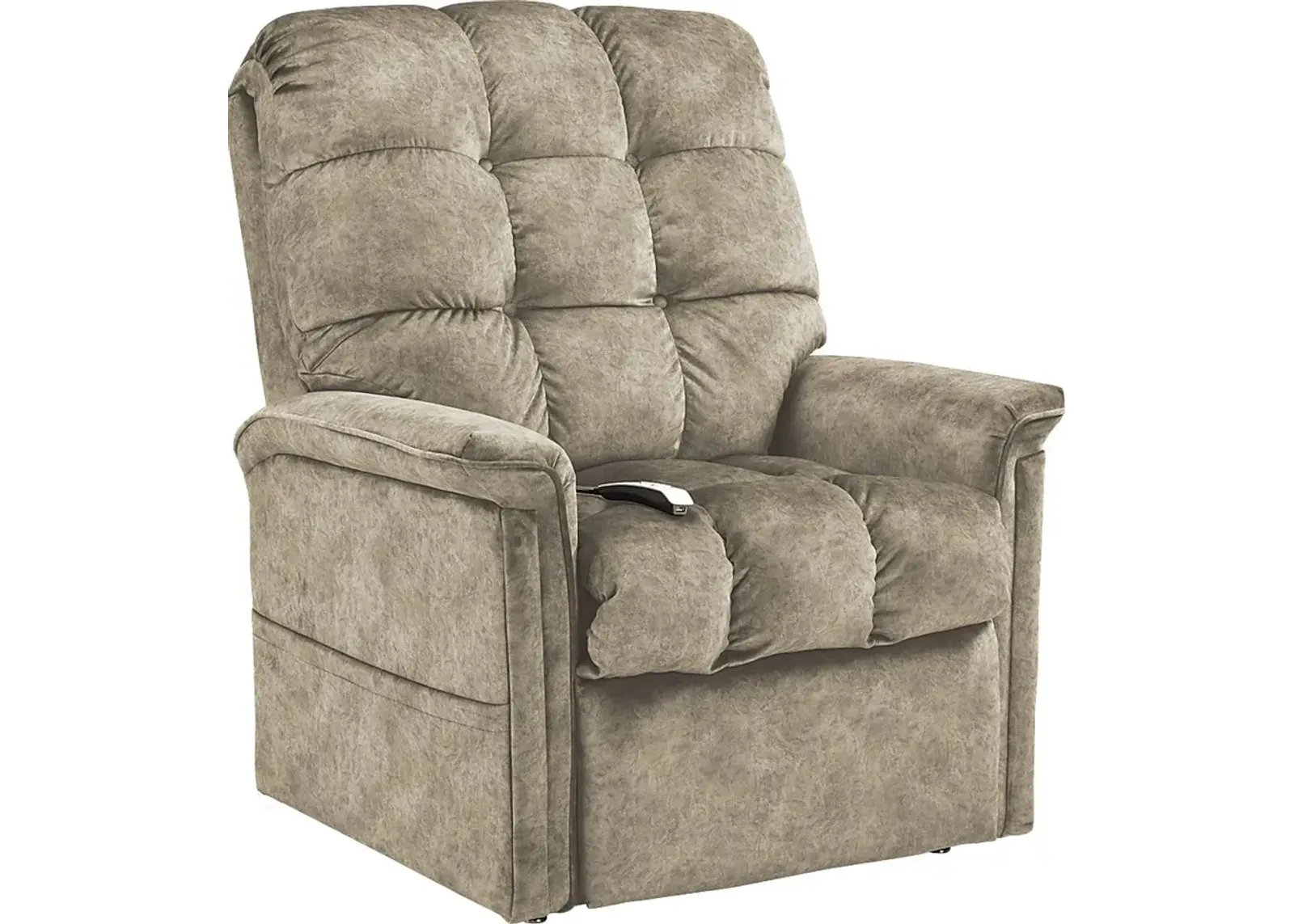 Narin Beige Lift Chair Dual Power Recliner