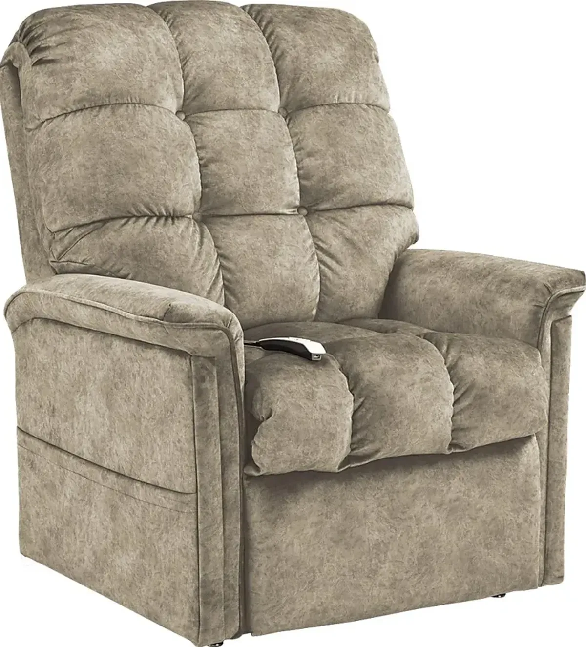 Narin Beige Lift Chair Dual Power Recliner