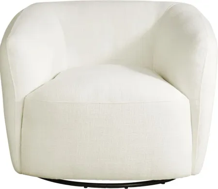 Jaxson White Swivel Chair