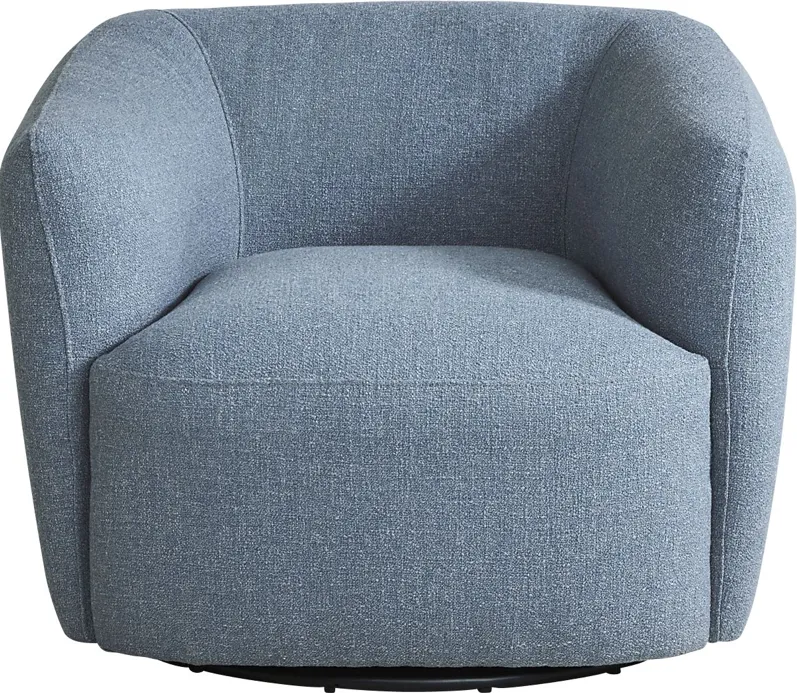 Jaxson Blue Swivel Chair