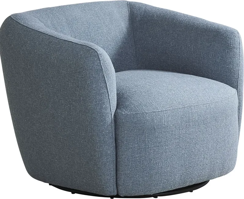 Jaxson Blue Swivel Chair