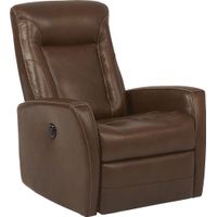 Ruperto Brown Leather Power Recliner