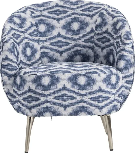 Hervay Blue Accent Chair