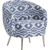 Hervay Blue Accent Chair