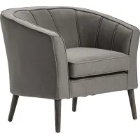 Lacewing Gray Accent Chair