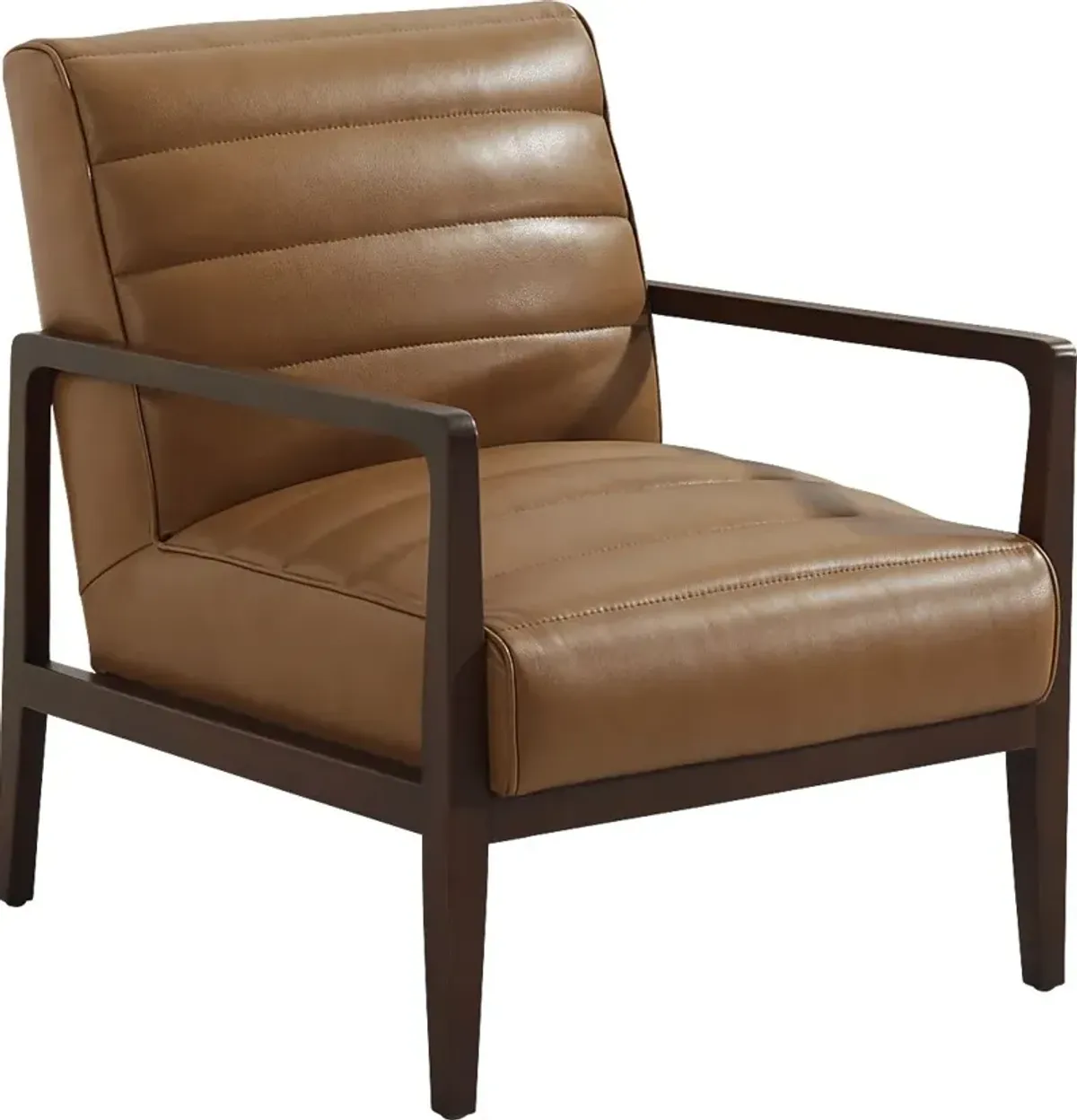 Ellenwood Saddle Leather Accent Chair