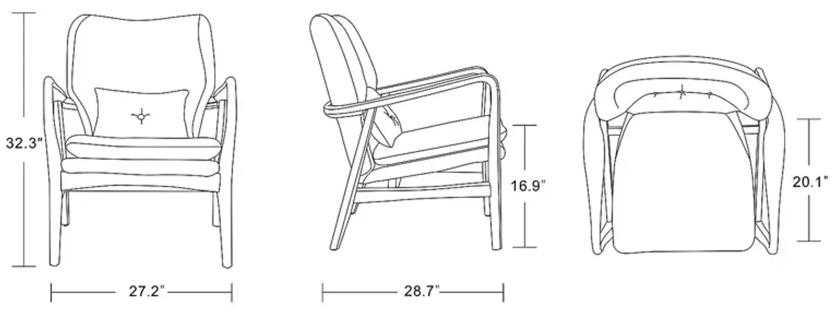 Otelia Yellow Accent Chair & Ottoman