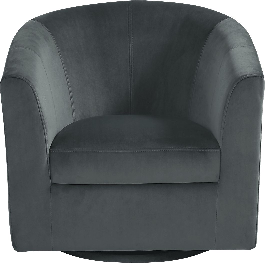 Sentosa Gray Accent Swivel Chair