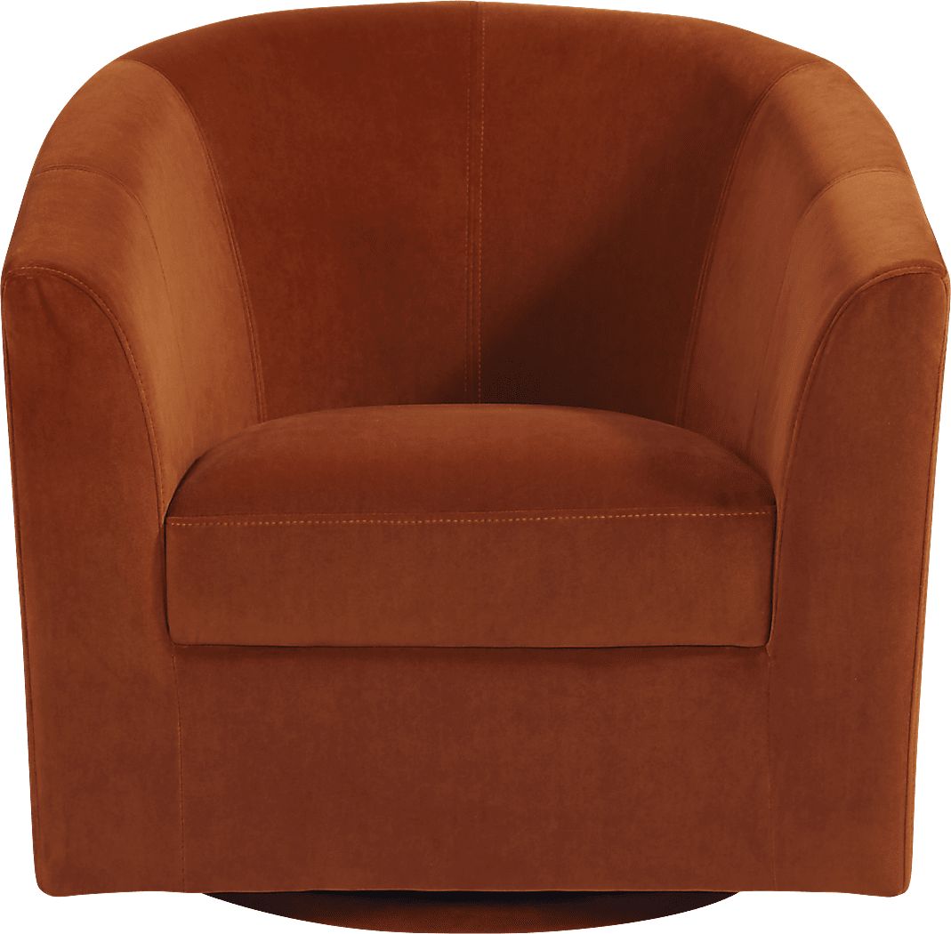 Sentosa Rust Accent Swivel Chair