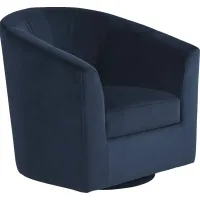 Sentosa Navy Accent Swivel Chair