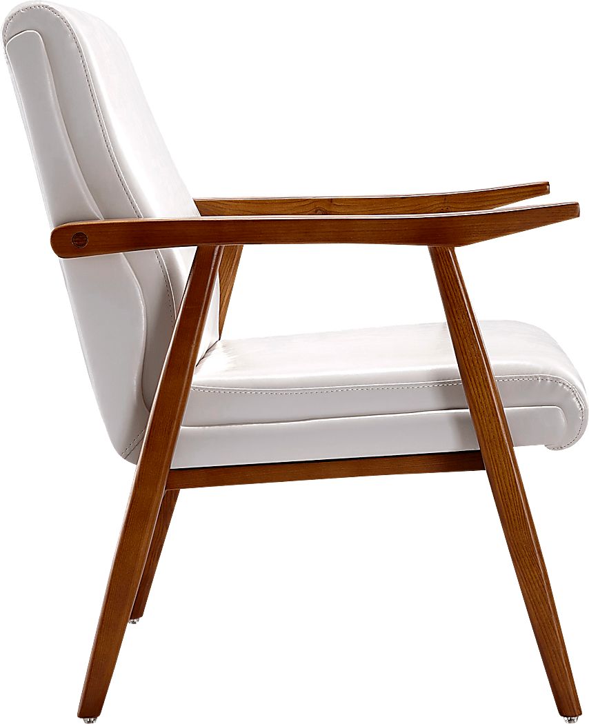 Arttessian White Accent Chair