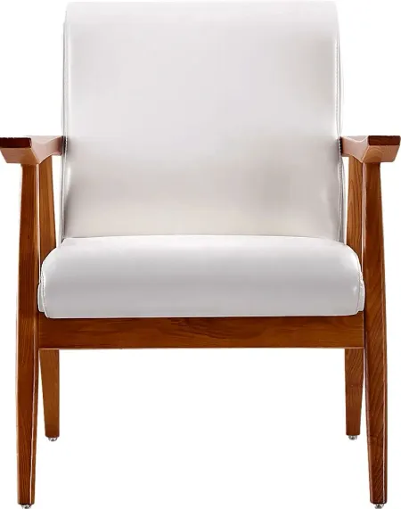 Arttessian White Accent Chair