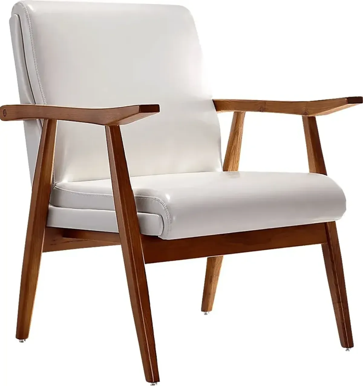 Arttessian White Accent Chair