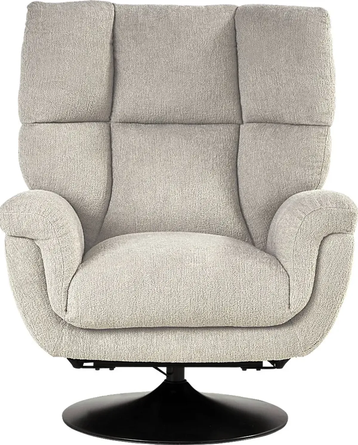 Braselton Silver Swivel Recliner