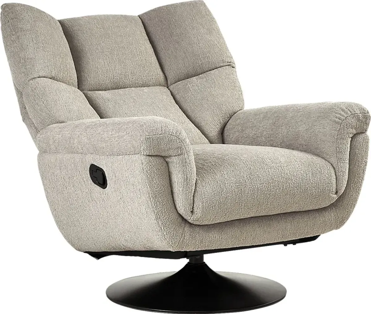 Braselton Silver Swivel Recliner