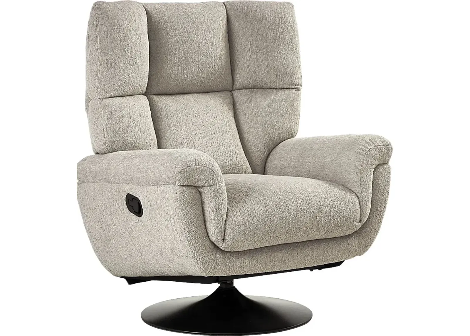 Braselton Silver Swivel Recliner