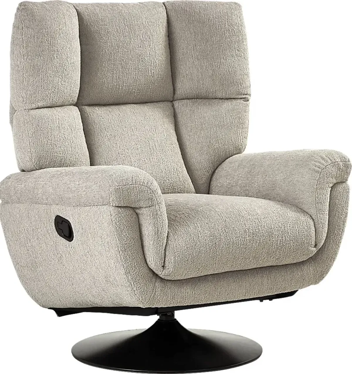 Braselton Silver Swivel Recliner