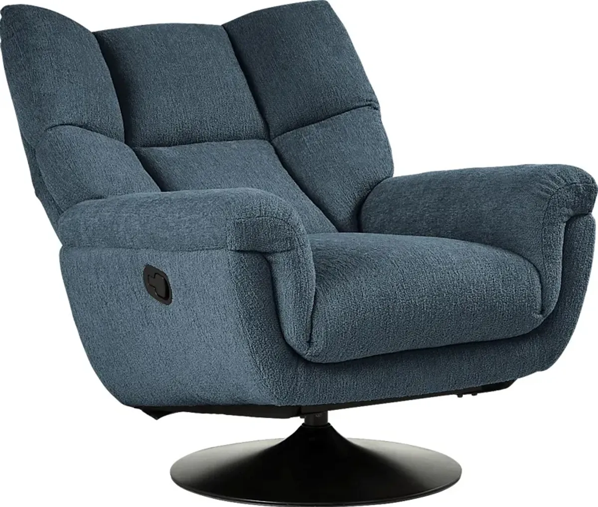 Braselton Blue Swivel Recliner