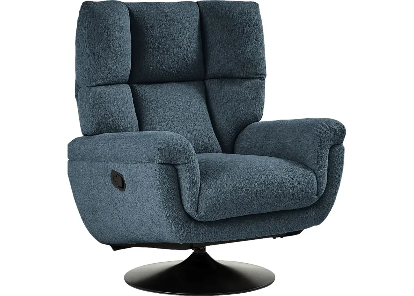 Braselton Blue Swivel Recliner