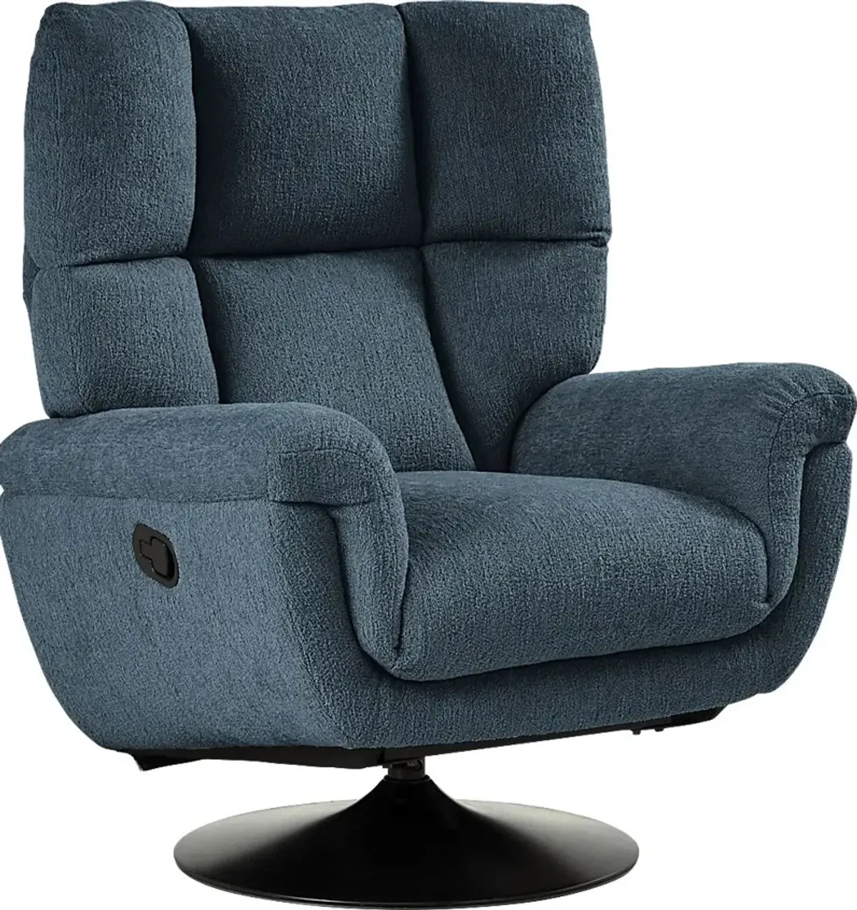 Braselton Blue Swivel Recliner