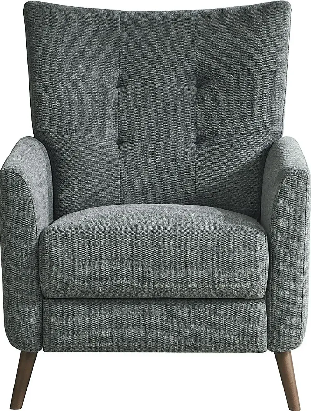 Tressa Lane Textured Stealth Gray Pushback Recliner