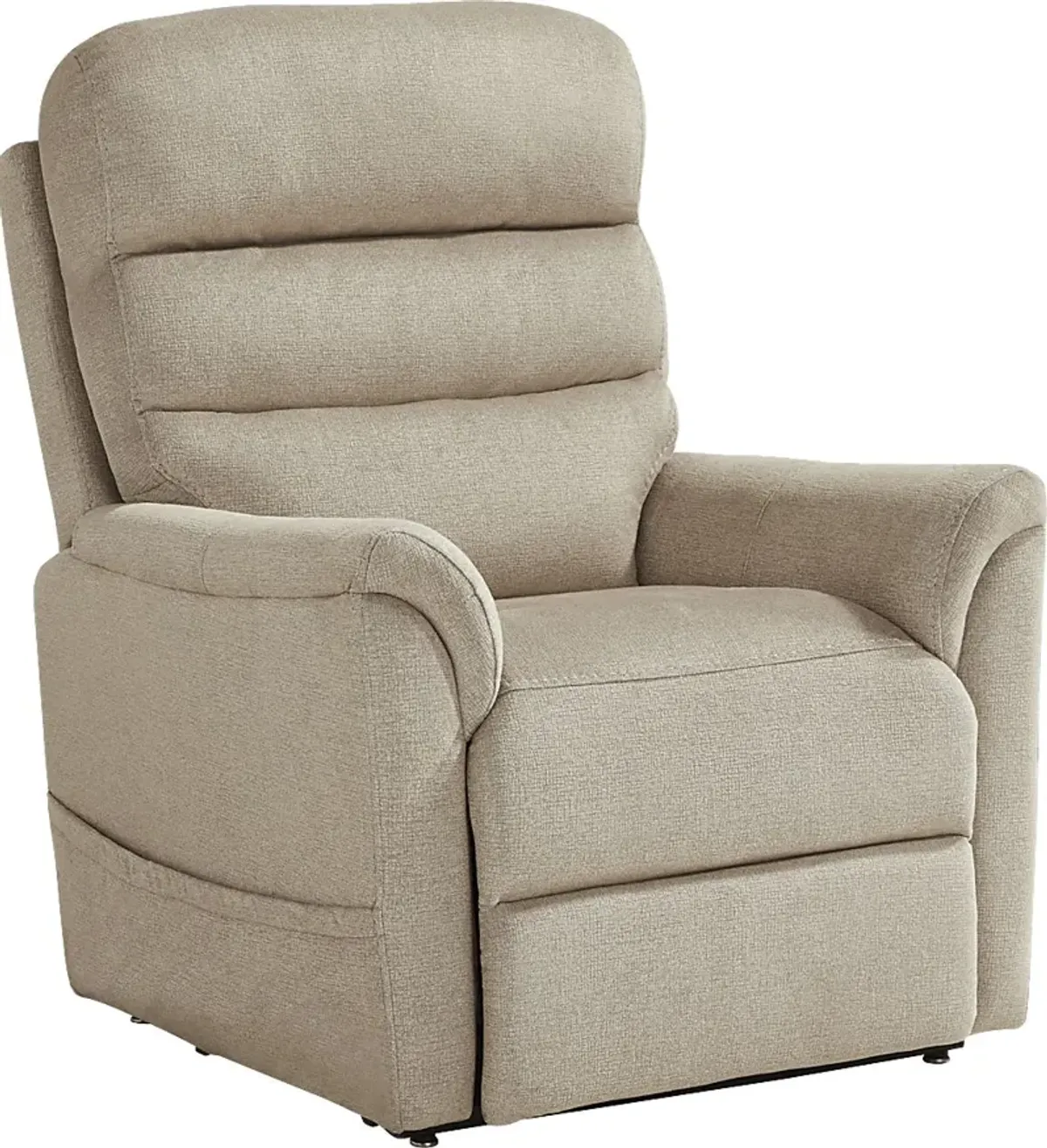 Willeta Beige Power Lift Recliner