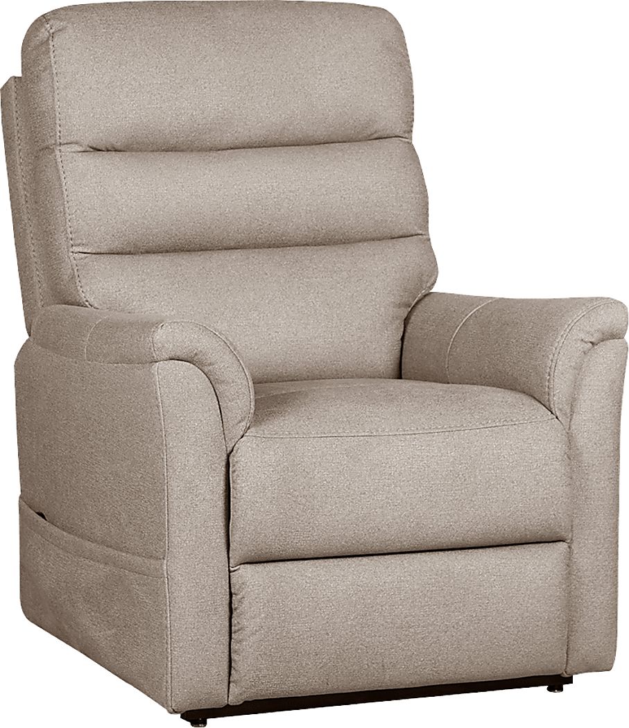 Willeta Beige Power Lift Recliner 3983