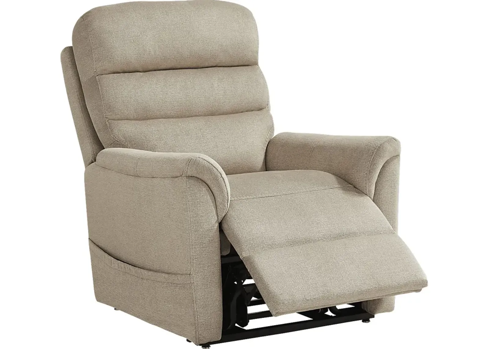 Willeta Beige Power Lift Recliner