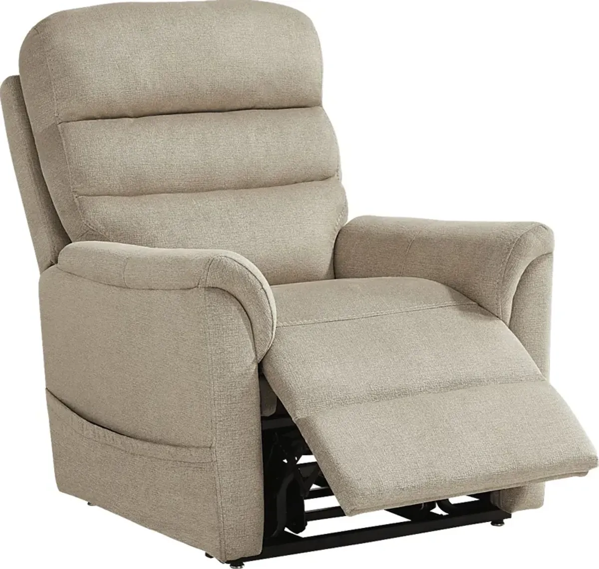 Willeta Beige Power Lift Recliner