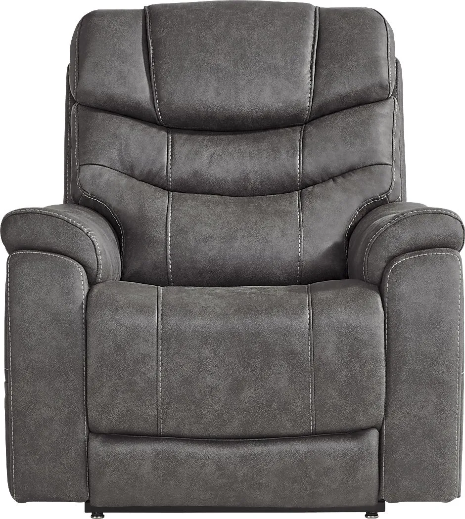 Morgan Hill Gray Triple Power Recliner