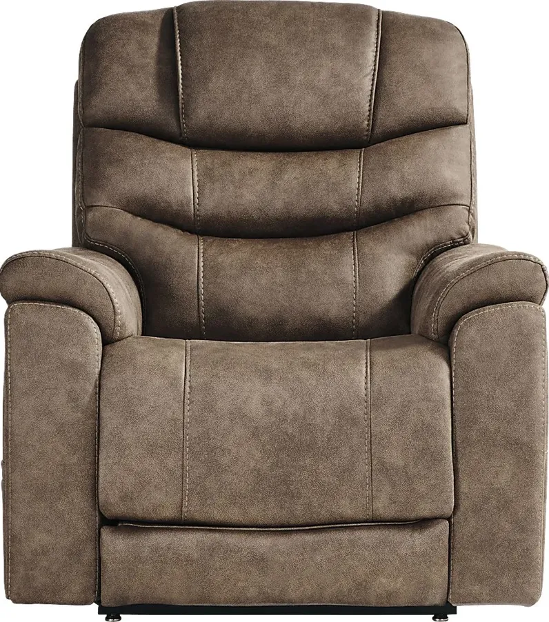 Morgan Hill Brown Triple Power Recliner